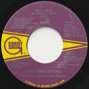 Temptations Sail Away / Isn't The Night Gordy US 1720 GF 202390 SOUL ソウル レコード 7インチ 45