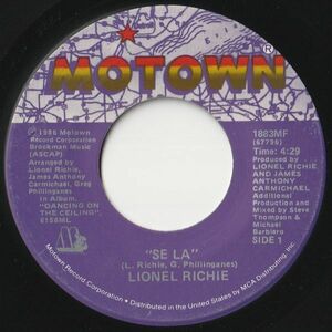 Lionel Richie Se La / Serves You Right Motown US 1883MF 202402 SOUL ソウル レコード 7インチ 45