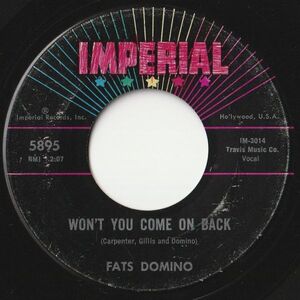 Fats Domino Won't You Come On Back / Hands Across The Table Imperial US 5895 202511 R&B R&R レコード 7インチ 45