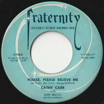 Cathy Carr Ivory Tower / Please, Please Believe Me Fraternity US F-734 202507 R&B R&R レコード 7インチ 45_画像2
