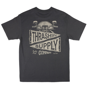 新作！在庫限り！T/C Thrashin Supply スラッシンサプライ Interstate Tee インターステートTシャツ Grey グレー XLサイズ