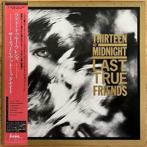 LP■NEW WAVE/THIRTEEN AT MIDNIGHT/LAST TRUE FRIENDS/SURVIVAL C20Y0140/国内85年ORIG PROMO/見本 OBI/帯 美品/SYNTH POP/ニューウェーブ