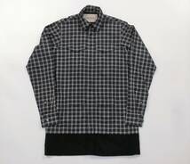 Casely-Hayford ケイスリーヘイフォード チェック ロングシャツジャケット XS_画像1