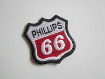 ビンテージ Phiilips 66 石油 フィリップス66 ガソリンスタンド オイル ワッペン/自動車 バイク スポンサー バイク レーシング F1 74_画像1