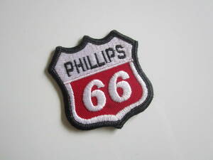 ビンテージ Phiilips 66 石油 フィリップス66 ガソリンスタンド オイル ワッペン/自動車 バイク スポンサー バイク レーシング F1 74