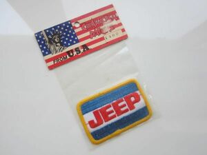 ビンテージ JEEP ジープ レーシングチーム ロゴ ワッペン/ 刺繍 パッチ F1 レーシング 自動車 カー用品 整備 作業着 187