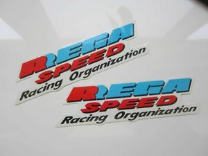 【2枚セット】REGA SPEED レガスピード Racing Organization ステッカー/自動車 バイク オートバイ デカール バイク S46