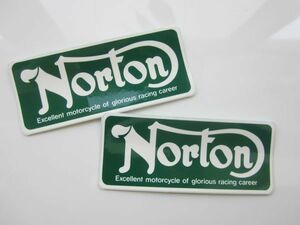 【2枚セット】Norton ノートン ステッカー/デカール 自動車 バイク オートバイ S45