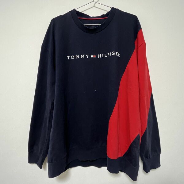 TOMMY　HILFIGER　トミーヒルフィガー　スウェット　紺　メンズ　古着