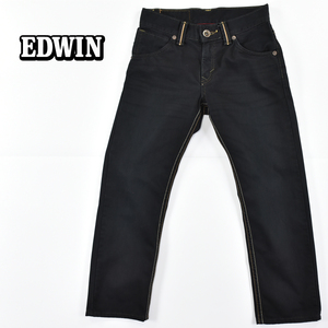 EDWIN エドウイン ★ 日本製 483XVS ウエスタン レギュラーストレート パンツ 黒 メンズ 28