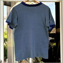 ★champknit　チャンプニット　60s　ビンテージ　コットン　ボーダー柄　Tシャツ　size M★検 Norrich Knitting Company アメリカ 古着_画像2