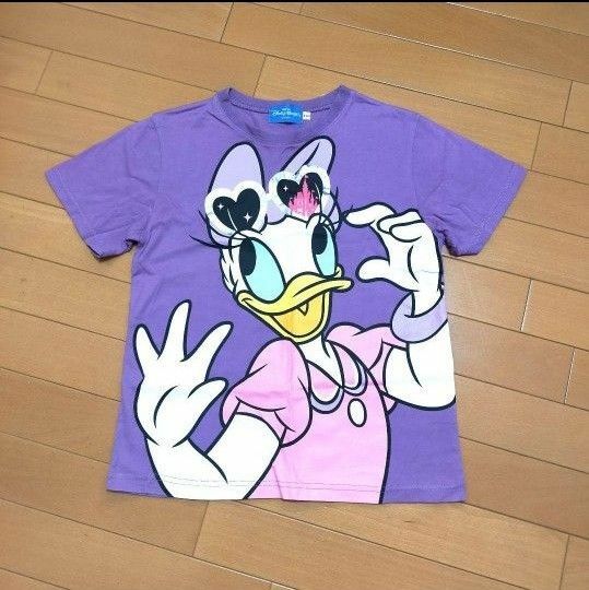 【150】Disney★ディズニー★サングラス★デイジー★プリント★半袖Tシャツ