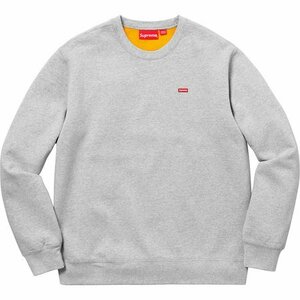 即決 supreme contrast crewneck grey