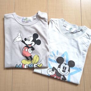 新品 Disney ミッキー Tシャツ キッズ バースデイ しまむら