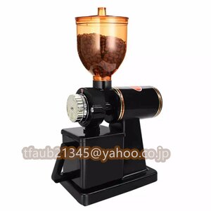 [ke- leaf shop ] electric coffee mill coffee mill coffee grinder electric Mill 8 -step change speed adjustment black 