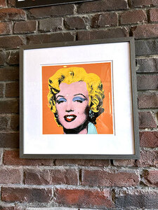 アンディ・ウォーホル　アートフレーム（Shot Orange Marilyn,1964）　木製額付き 絵画ポスター アンディ ウォーホール　■ アメリカン雑貨