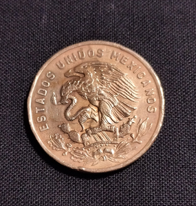  новый год распродажа! Mexico 1960 год 20 center Boss - Large медная монета 