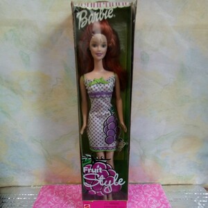 マテル　Barbie　”Fruit style “ グレープ　外パッケージは破損やスレ傷あり。