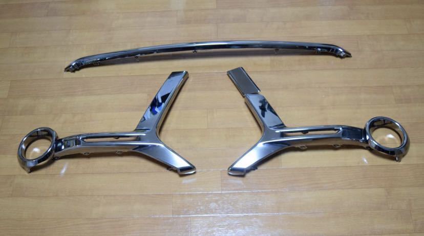 メッキモール 6点セット☆マークX G's GR フロント フォグランプ ベゼル-