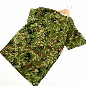 陸上 自衛隊 ☆ 陸自迷彩 カモフラ 半袖 メッシュ Tシャツ L 春夏 戦闘服 トレーニング サバイバルゲーム キャブクロージング■S1564