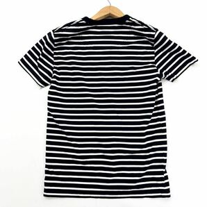 HOLLISTER ☆ 爽やかな定番◎ ブラック ホワイト ボーダー Tシャツ メンズ XS 春夏 スタイリッシュ アメカジ ストリート ホリスター■S1580の画像3