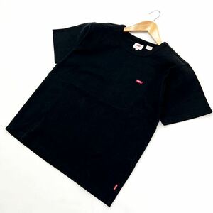 LEVIS ☆ しっかり生地感◎ ワンポイントロゴ◎ ブラック 半袖 Tシャツ S アメカジ ストリート 大人カジュアル 古着MIX リーバイス■S1667