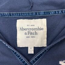 Abercrombie&Fitch ☆ インナー使い◎ オシャレ◎ 半袖 Tシャツ パーカー ネイビー M 定番 大人カジュアル アウトドア キャンプ■S1696_画像5