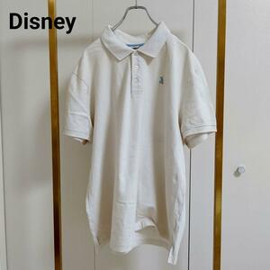 Disney(ディズニー）XL/ホワイト/ポロシャツ