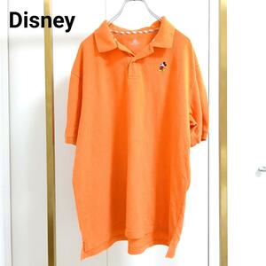 Disney/ディズニー/L/オレンジ/ポロシャツ