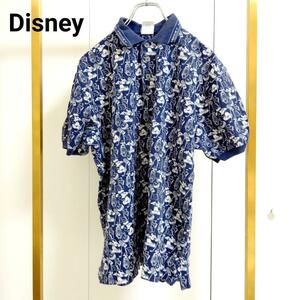 Disney/ディズニー/M/ネイビー/ポロシャツ