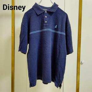 Disney/ディズニー/L/ネイビー/ポロシャツ