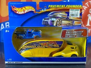 ホットウィール HOTWHEELS PAVEMENT POUNDER 1940 40 FORD PICKUP フォード ピックアップ トレーラー トランスポーター