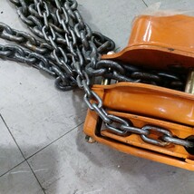 中古 バイタル工業 VITAL L CHAIN BLOCK チェーンブロック 1トン 1TON 元箱付き 説明書有り 日本製 長期保管品 動作未確認 現状品_画像3