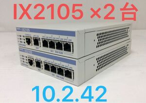 2台セット IX2105 NECルーター UNIVERGE 10.2.42 FW最新　BE108821 VPN IPv6 MapE