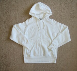 Americana×champion* Parker * with a hood sweatshirt * white * lady's L* used beautiful goods * sending 710