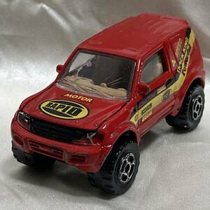 SK　三菱パジェロ　Majorette マジョレット　MITSUBISHI PAJERO　ミニカー　赤