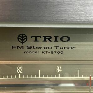 I820-K18-4355 TRIO トリオ FMステレオチューナー KT-9700 FM STEREO TUNER オーディオ機器 通電OK ②の画像2