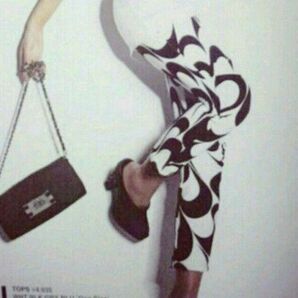 LIP SERVICE*リップサービス*柄スキニーパンツ*レギパン*S