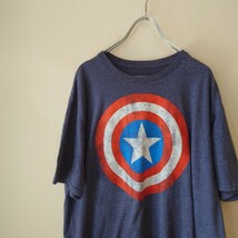 MARVEL　マーベル　Tシャツ キャプテンアメリカ　グレー　/Y1679_画像1