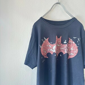 バットマン　DCコミックス　半袖Tシャツ　プリント　ブラック　黒　/Y1689