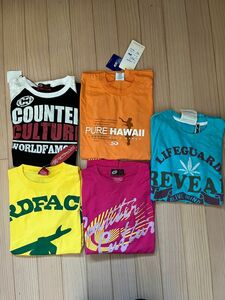 【新品未使用】ブランド各種半袖Tシャツ5枚　まとめての出品となります。Tシャツの各種の詳細は下記に説明しております。バラ売りも可能