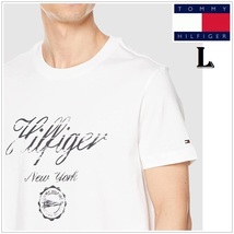 最新　ビンテージ仕上げのグランジプリントTシャツ ホワイト　Lサイズ　TOMMY HILFIGER #ngTOMMY_画像1