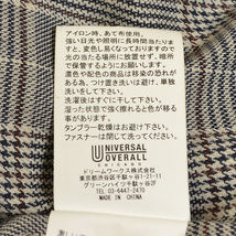 ●431076 UNIVERSAL OVERALL ユニバーサルオーバーオール ●ガンクラブ リングジップ ジャケット グレンチェック 191-1524 サイズL メンズ_画像9