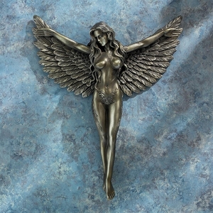 スピリット・ドリーマー・ヒーリング・エンジェル（癒しの天使） 壁彫刻 彫像 守護天使（輸入品）