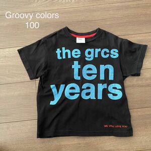 美品Groovy colors☆100☆ロゴTシャツ