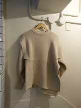 ◎CLANE クラネ　21AW 2021AW 2WAY SLANT KNIT TOPS ニット　21AW 定価26400円　リブ　サイズ２_画像1