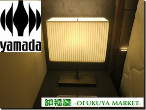 26679■山田照明　yamada　フロアライト　LED照明器具　布シェード　2021年式■展示品/取り外し品/神戸市出荷