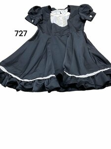 胸開き メイド服 半袖 レディース コスプレ 衣装 No.727