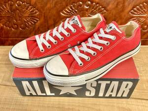 ★☆90s!USA!希少レア!!コンバース ALL STAR 赤 5.5 24.5cm converse オールスター レッド デッドストック ビンテージ 234☆★