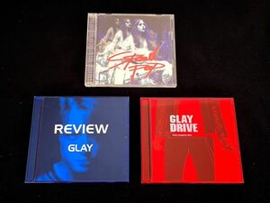 GLAY*CD альбом 3 шт. комплект * скорость * pop *REVIEW*DRIVE*used